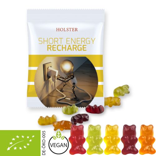 Bio Gummibärchen ohne Gelatine, ca. 10g, Mini-Tüte