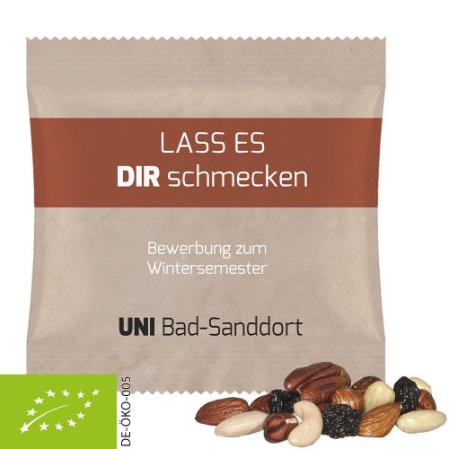 Bio Studentenfutter, ca. 30g, Maxi-Tüte