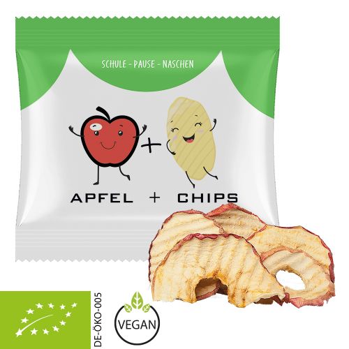 Bio Apfelchips, ca. 15g, Maxi-XL-Tüte