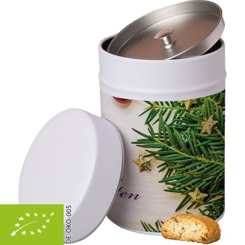 Bio Cantuccini, ca. 100g, Metalldose Maxi