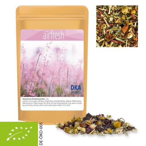 Bio Kräutertee Vierjahreszeiten, ca. 10g, Standbeutel Mini