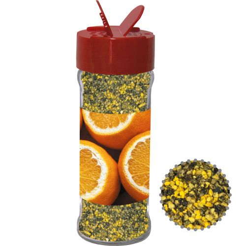 Gewürzmischung Orangen-Pfeffer, ca. 45g, Glas mit Streuaufsatz
