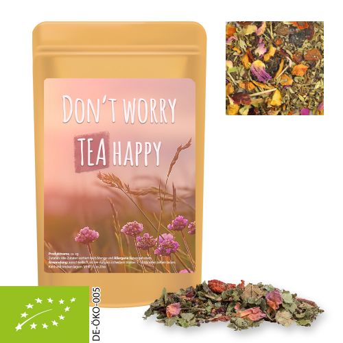 Bio Kräutertee Glücksgefühle, ca. 15g, Standbeutel Mini
