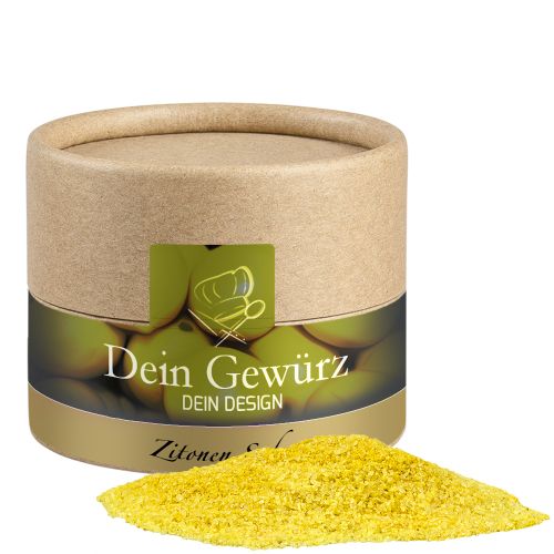 Gewürzmischung Zitronen-Salz, ca. 75g, Kraftpapierdose Mini