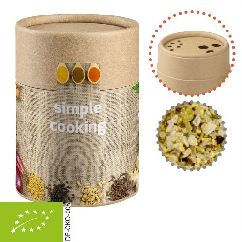 Bio Gewürzmischung Kräutersalz, ca. 80g, Kraftpapierstreuer Midi