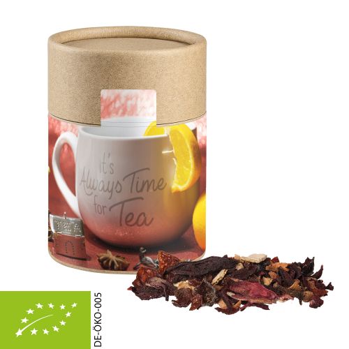 Bio Weihnachts Früchtetee, ca. 60g, Kraftpapierdose Midi