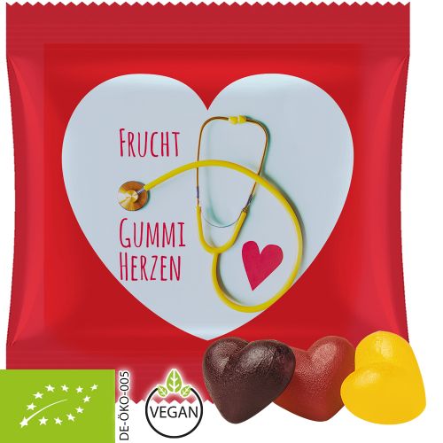 Bio Fruchtgummi-Herzen, ca. 20g, Maxi-Tüte