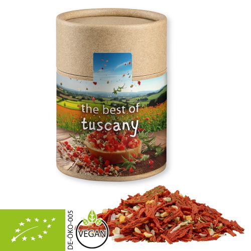 Bio Gewürzmischung Toskanische Bruchetta, ca. 50g, Kraftpapierdose Midi