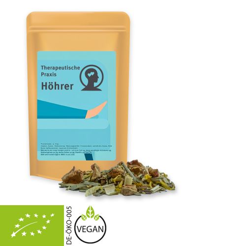 Bio Kräutertee Seelenwohl, ca. 12g, Standbeutel Mini