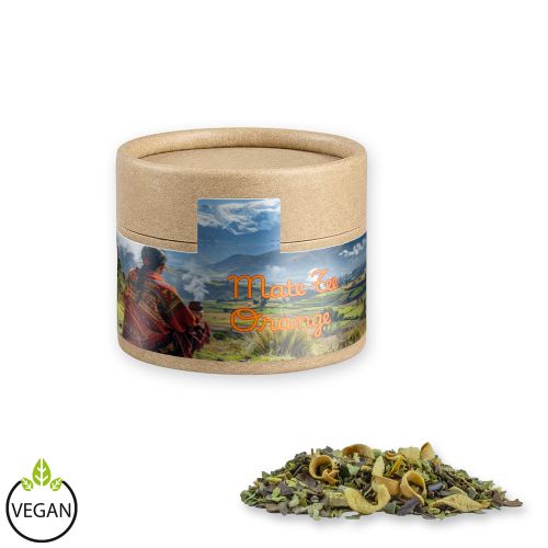 Matetee Orange, ca. 16g, Kraftpapierdose Mini