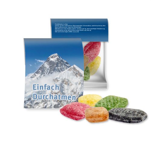 Hustenbonbons, ca. 17g, Express Midi-Tüte mit Werbereiter